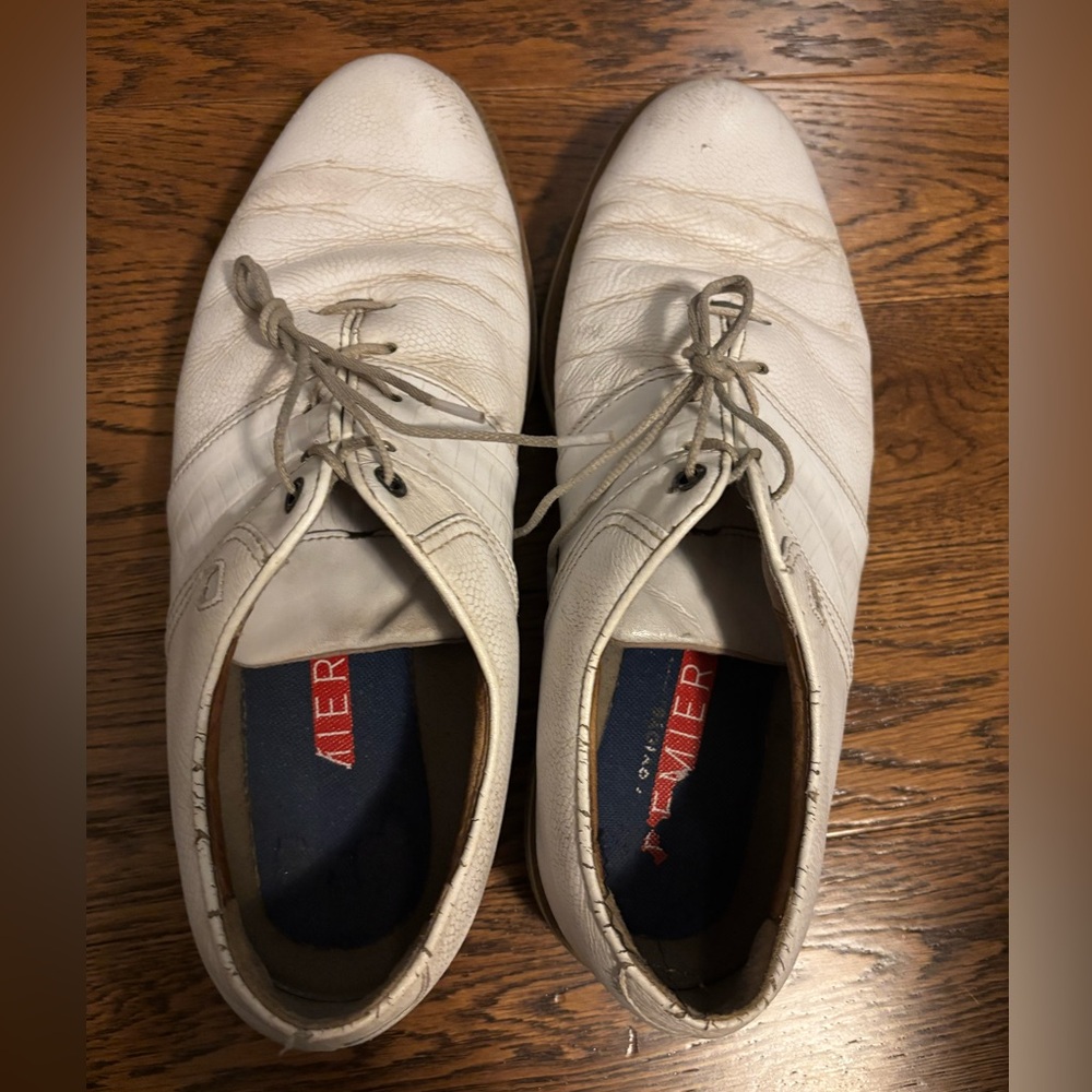 White Men's Premiere Golf Shoes by FootJoy - 11.5